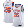 Pouc NY.Knicks #26  White 2026 Finals Champions Always 26 Swingman Jerseys - Association Edition