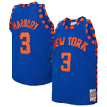 Pouc NY.Knicks #3 Stephon Marbury Mitchell & Ness Blue 200506 Hardwood Classics Swingman Jerseys