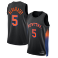 Pouc NY.Knicks #5 Jos¨¦ Alvarado Black Swingman Jerseys - Statement Edition