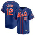 Pouc NY.Mets #12 Francisco Lindor Player Royal Home Limited Stitched Jerseys