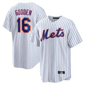 Pouc NY.Mets #16 Dwight Gooden Player White Home Replica Stitched Jerseys
