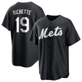 Pouc NY.Mets #19 Bo Bichette Player Black Home Game Stitched Jerseys