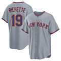 Pouc NY.Mets #19 Bo Bichette Player Gray Road Home Game Stitched Jerseys