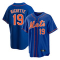 Pouc NY.Mets #19 Bo Bichette Player Royal Home Game Stitched Jerseys