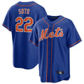 Pouc NY.Mets #22 Juan Soto Player Royal Home Game Stitched Jerseys
