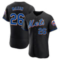 Pouc NY.Mets #26 Nolan McLean Player Black Replica Home Limited Elite Stitched Jerseys