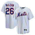 Pouc NY.Mets #26 Nolan McLean Player White Home Game Stitched Jerseys