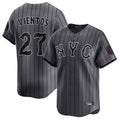 Pouc NY.Mets #27 Mark Vientos Player Gray City Connect Limited Stitched Jerseys