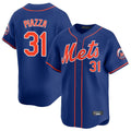 Pouc NY.Mets #31 Mike Piazza Player Royal Home Limited Stitched Jerseys