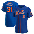Pouc NY.Mets #31 Mike Piazza Player Royal Limited Elite Home Stitched Jerseys