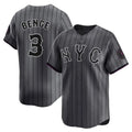 Pouc NY.Mets #3 Carson Benge Player Gray City Connect Limited Stitched Jerseys