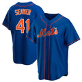 Pouc NY.Mets #41 Tom Seaver Player Royal Home Game Stitched Jerseys