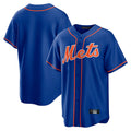 Pouc NY.Mets Blank Player Royal Home Game Stitched Jerseys