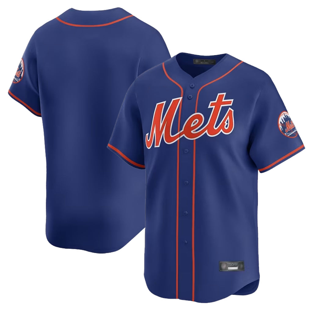 Pouc NY.Mets Blank Player Royal Home Limited Stitched Jerseys