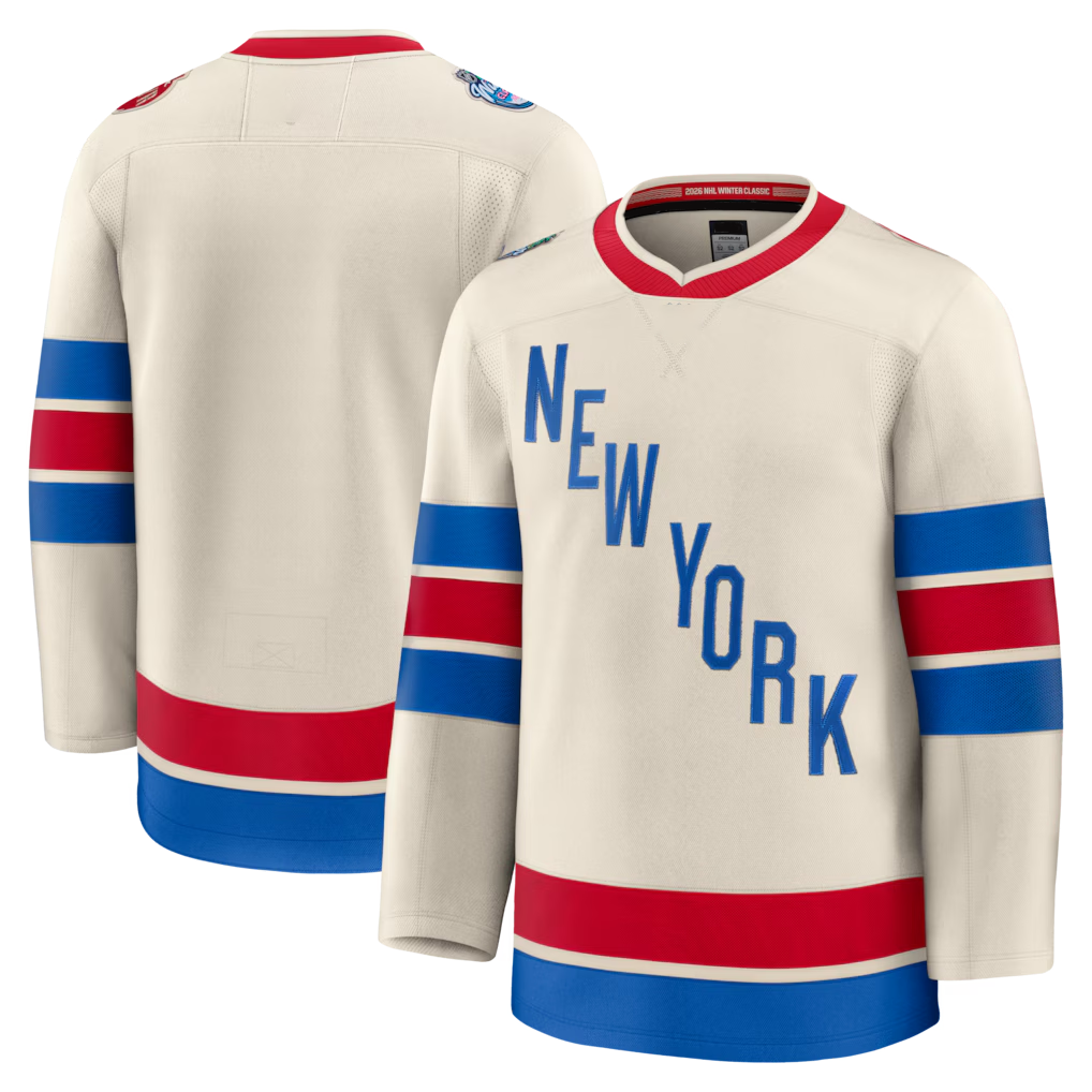 Pouc NY.Rangers Beige 2026 Winter Classic Premium Jerseys