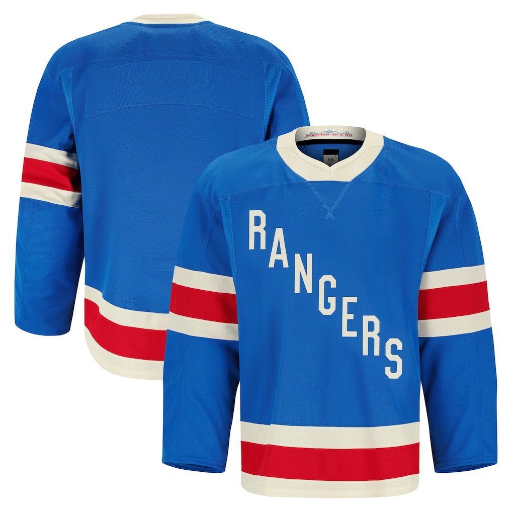 Pouc NY.Rangers Blue Centennial Authentic Pro Jerseys