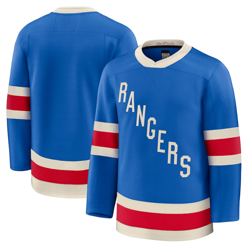 Pouc NY.Rangers Blue Centennial Premium Jerseys