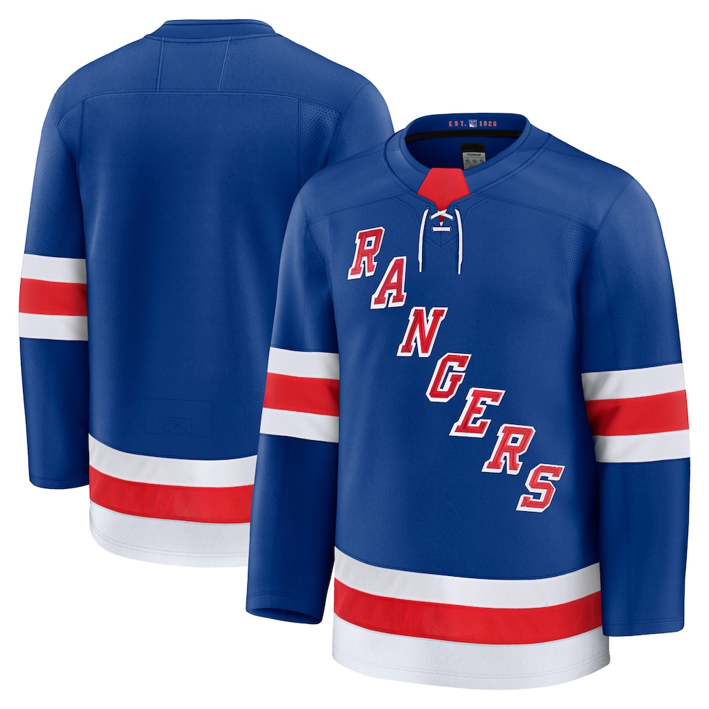 Pouc NY.Rangers Blue Home Premium Jerseys