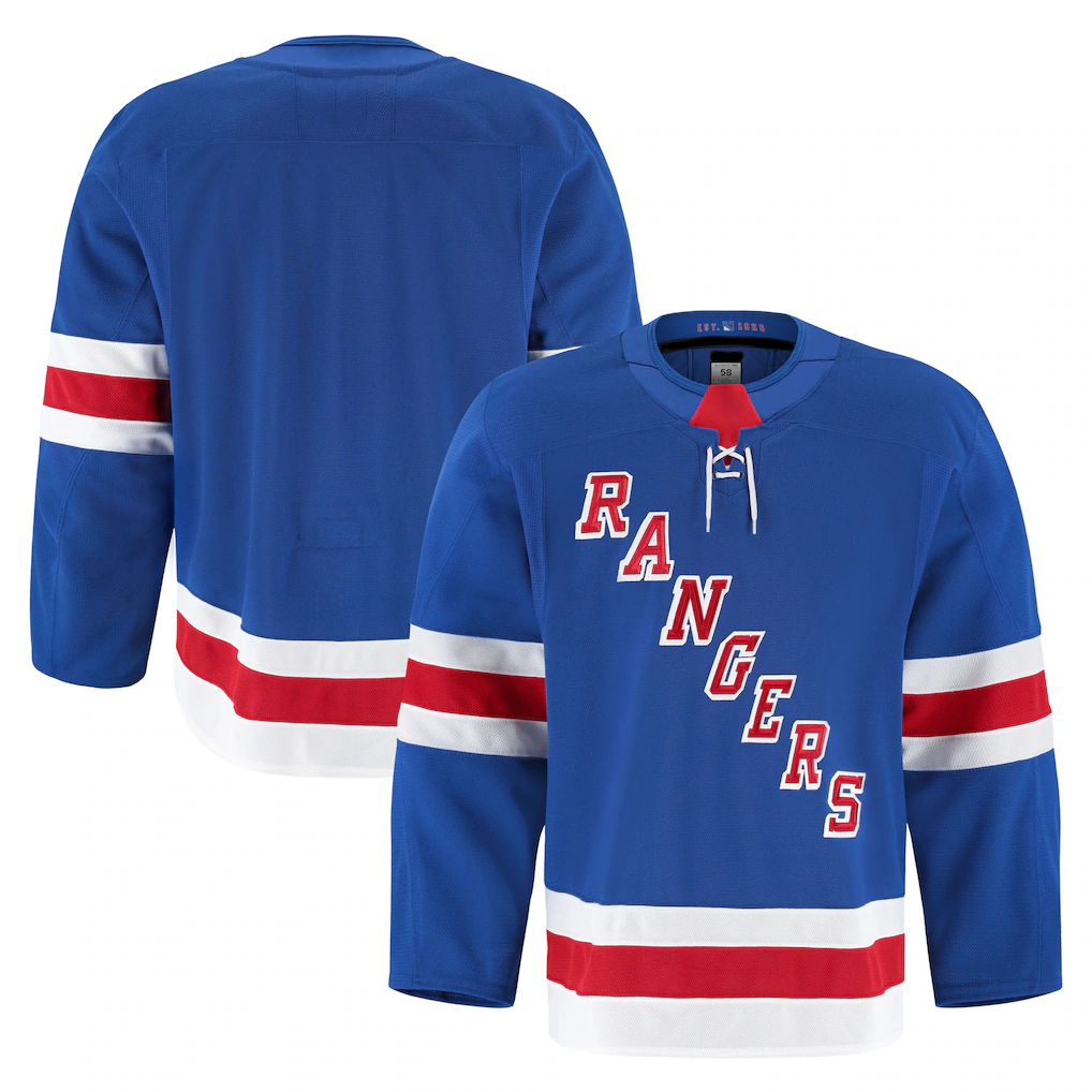 Pouc NY.Rangers Royal Home Authentic Pro Jerseys