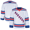 Pouc NY.Rangers White Away Authentic Pro Jerseys