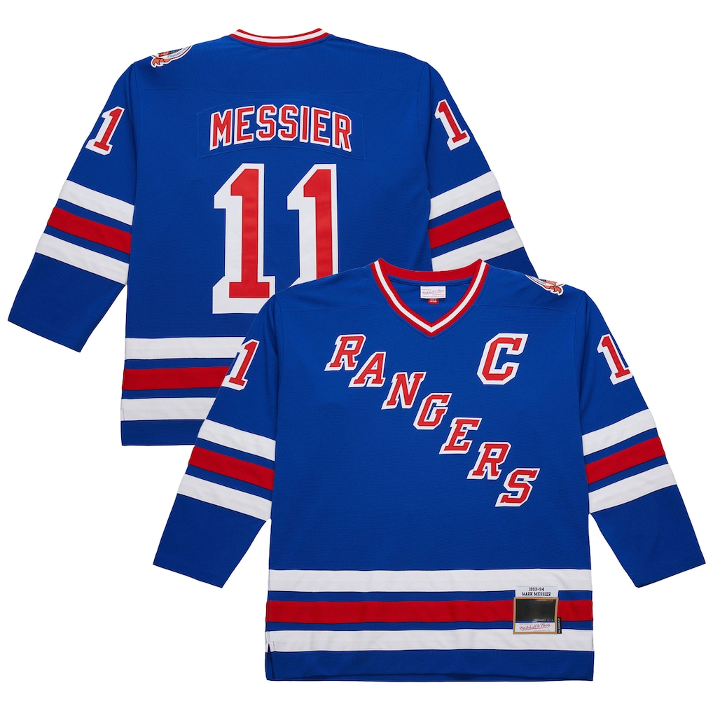 Pouc NY.Rangers #11 Mark Messier Royal 1993-94 Power Play Jerseys
