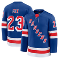 Pouc NY.Rangers #23 Adam Fox Blue Home Premium Jerseys