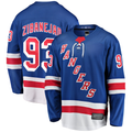 Pouc NY.Rangers #93 Mika Zibanejad Blue Home Breakaway Player Jerseys