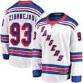 Pouc NY.Rangers #93 Mika Zibanejad White Away Premier Breakaway Player Jerseys
