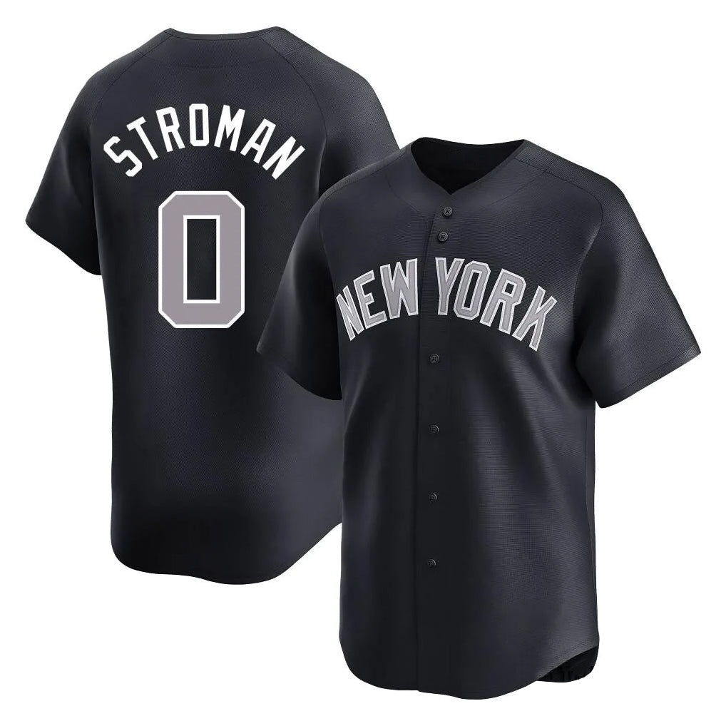Pouc NY.Yankees #0 Marcus Stroman Player Navy Limited Home Stitched Jerseys