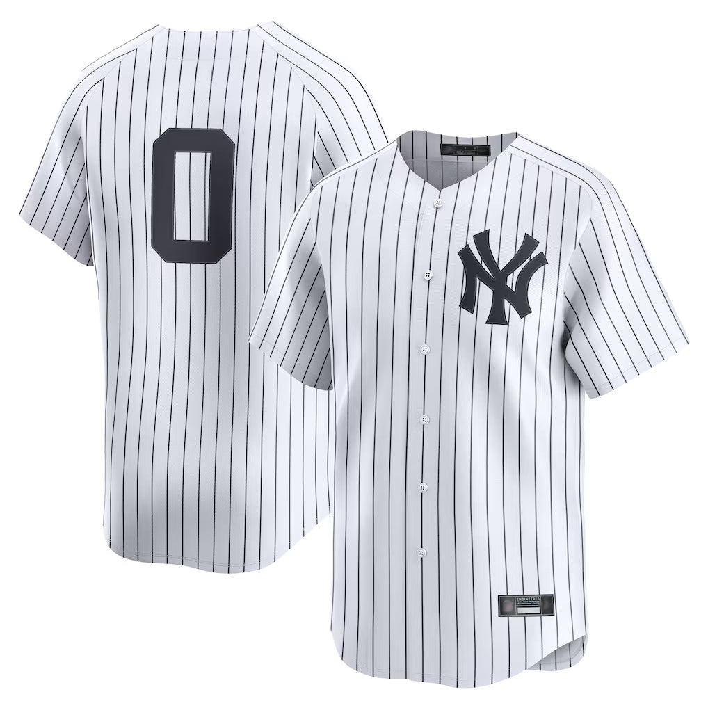 Pouc NY.Yankees #0 Marcus Stroman Player White Limited Stitched Jerseys