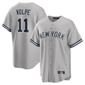 Pouc NY.Yankees #11 Anthony Volpe Player Gray Road Game Stitched Jerseys