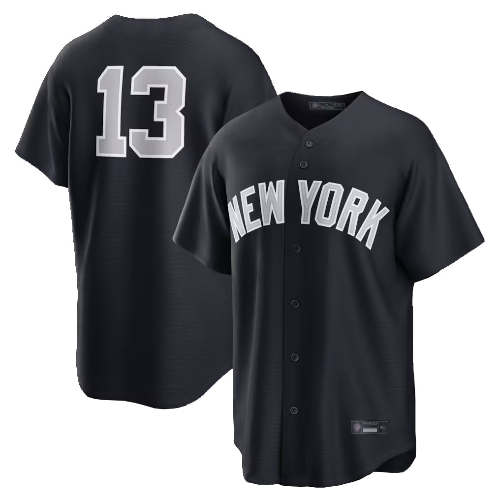 Pouc NY.Yankees #13 Jazz Chisholm Jr Player Navy Game Home Stitched Jerseys