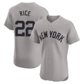 Pouc NY.Yankees #22 Ben Rice Player Gray Limited Elite Home Stitched Jerseys