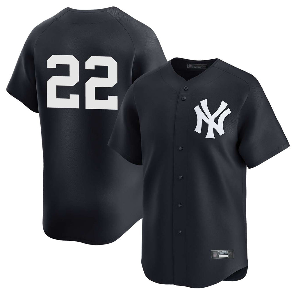 Pouc NY.Yankees #22 Ben Rice Player Navy Alternate Limited Stitched Jerseys