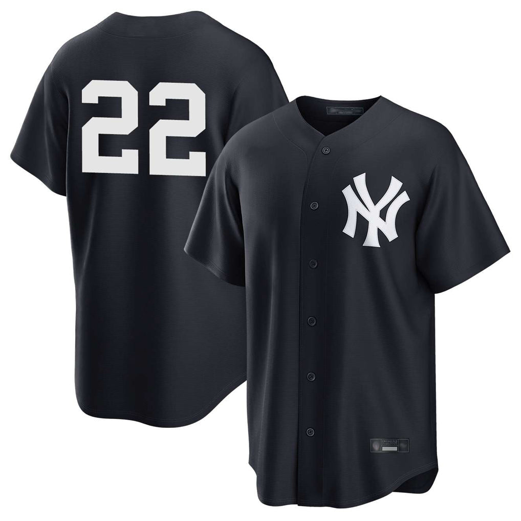 Pouc NY.Yankees #22 Ben Rice Player Navy Game Stitched Jerseys