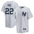Pouc NY.Yankees #22 Ben Rice Player White Game Home Stitched Jerseys