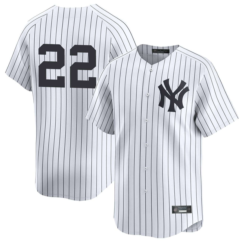 Pouc NY.Yankees #22 Ben Rice Player White Limited Stitched Jerseys