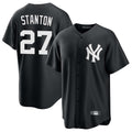 Pouc NY.Yankees #27 Giancarlo Stanton Player Black Game Stitched Jerseys
