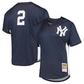 Pouc NY.Yankees #2 Derek Jeter Player Navy Mitchell & Ness Limited Stitched Jerseys