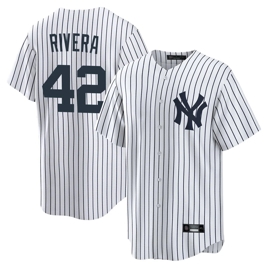 Pouc NY.Yankees #42 Mariano Rivera Player White Game Home Stitched Jerseys