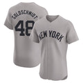 Pouc NY.Yankees #48 Paul Goldschmidt Player Gray Limited Elite Home Stitched Jerseys