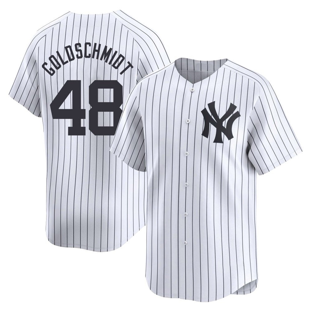 Pouc NY.Yankees #48 Paul Goldschmidt Player White Limited Stitched Jerseys
