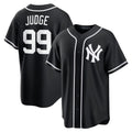Pouc NY.Yankees #99 Aaron Judge Player Black Out Game Stitched Jerseys