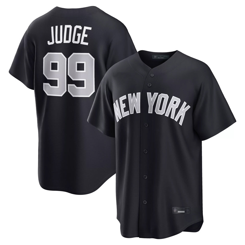Pouc NY.Yankees #99 Aaron Judge Player Navy Home Game Stitched Jerseys