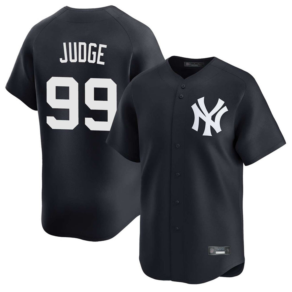 Pouc NY.Yankees #99 Aaron Judge Player Navy Limited Game Stitched Jerseys