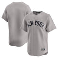 Pouc NY.Yankees Blank Player Gray Limited Home Stitched Jerseys