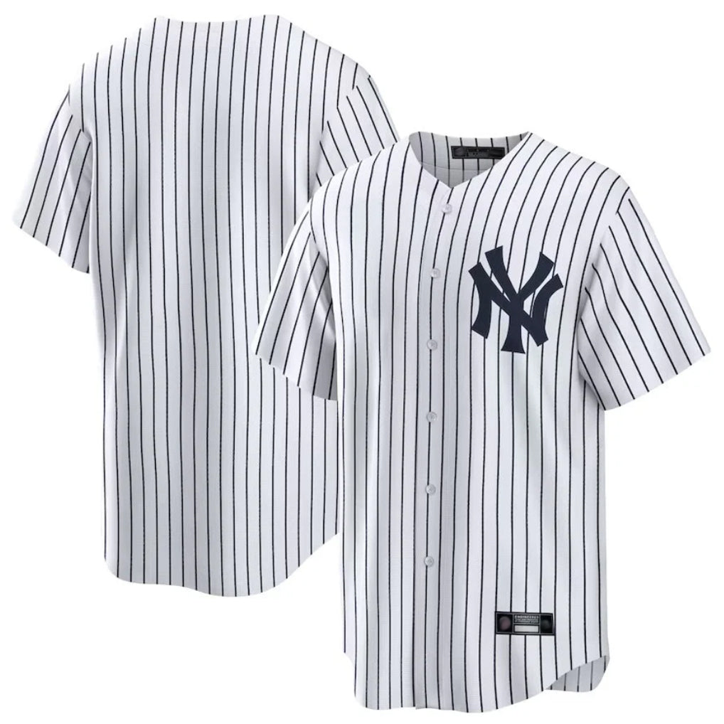 Pouc NY.Yankees Blank Player White Game Stitched Jerseys
