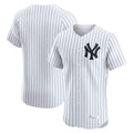 Pouc NY.Yankees Blank Player White Limited Elite Home Stitched Jerseys