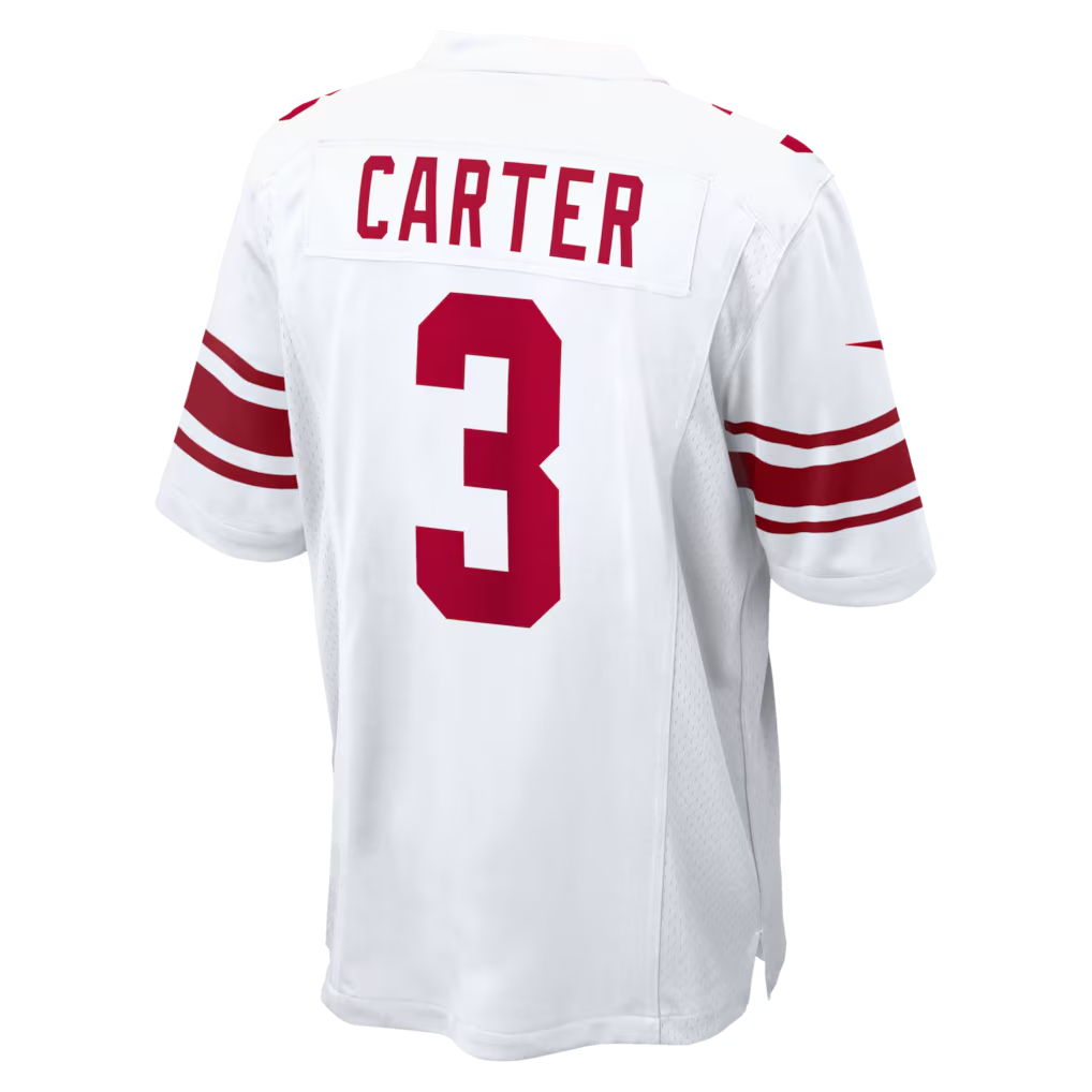 Pouc NY.ork #3 Giants Abdul Carter  White Game Stitched Jerseys