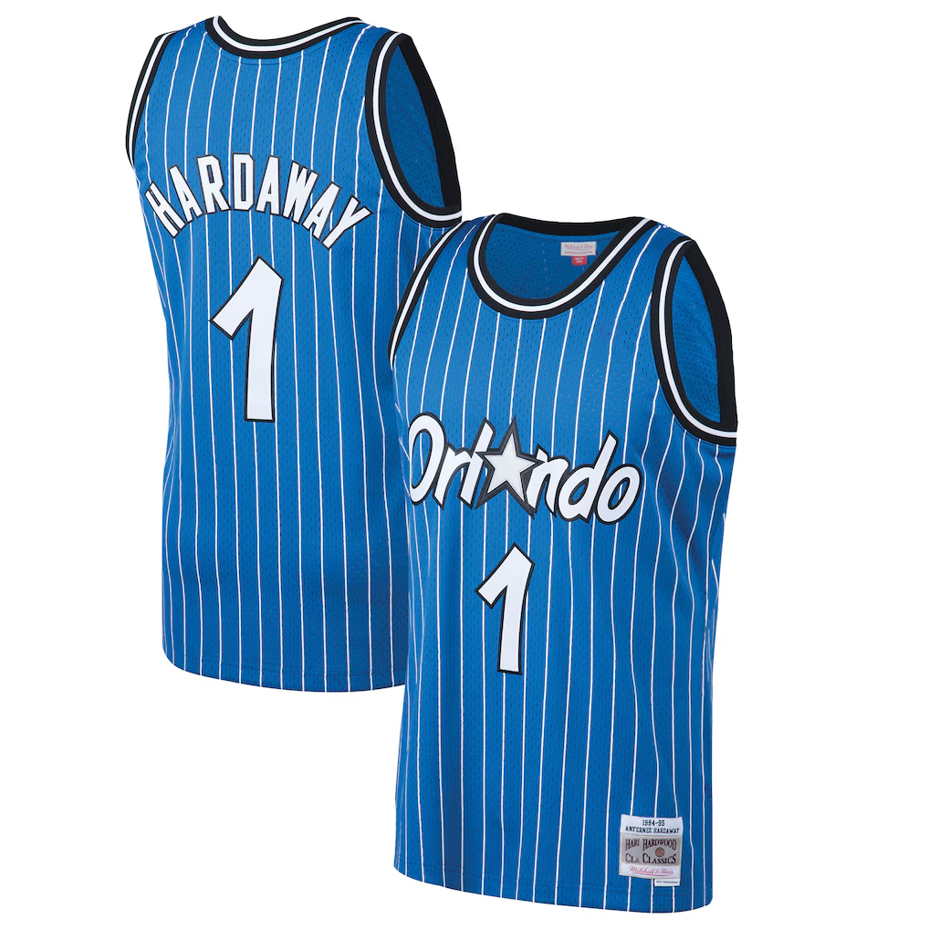 Pouc O.Magic #1 Penny Hardaway Mitchell & Ness Blue 199495 Hardwood Classics Swingman Jerseys